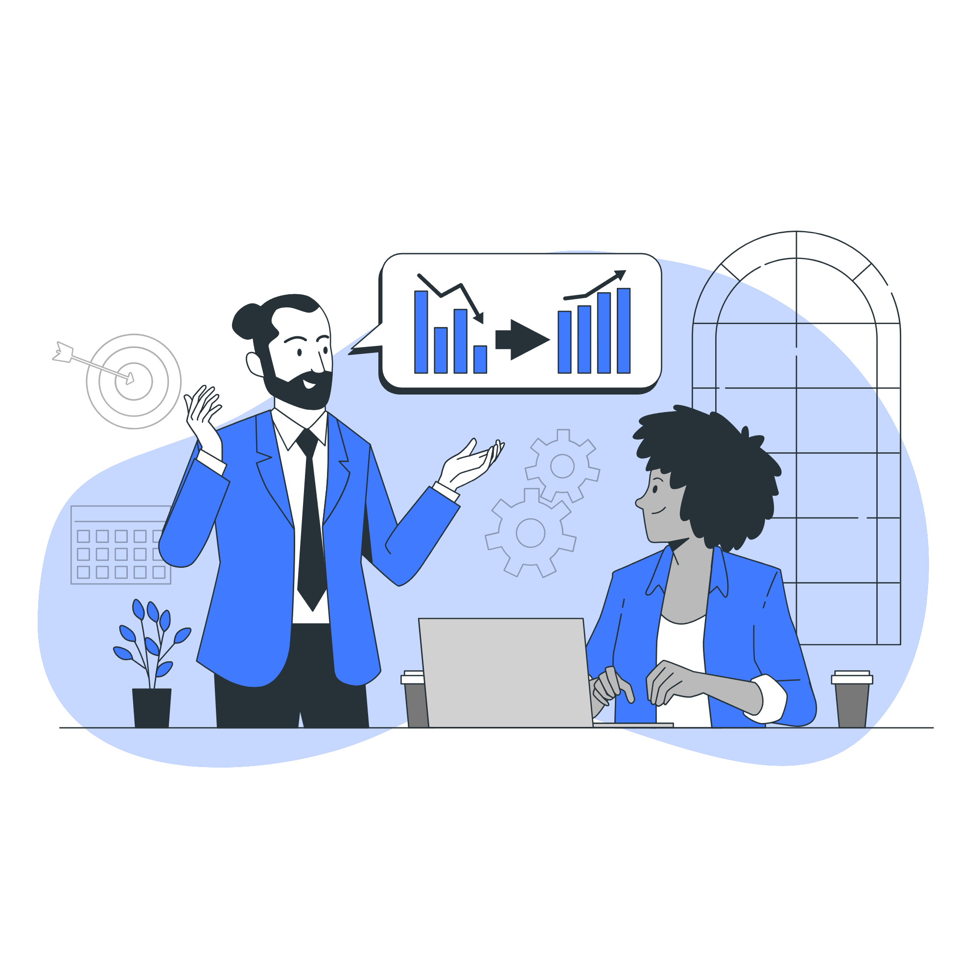 Financial learning illustration